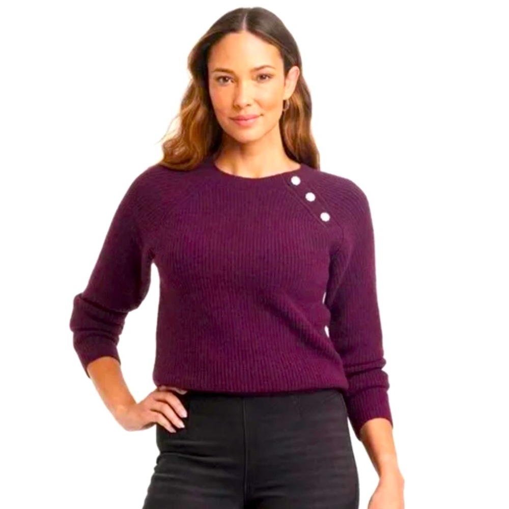 Knox Rose Women's Purple Sweater